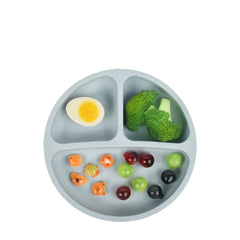 Silicone Happy Face Plate with Strong Suction Cups