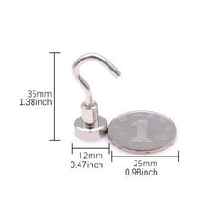 10pcs Magnetic Hooks 2 72 KG Extra Strong Magnet Fridge Heavy Duty Cruise Hook