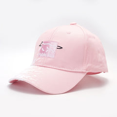 Fox Patch Baseball Cap Solid Embroidery Adjustable Cotton Sun Hat