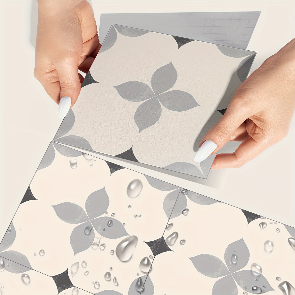 Ceramic Tile Stickers Waterproof Anti-slip Home Decoration