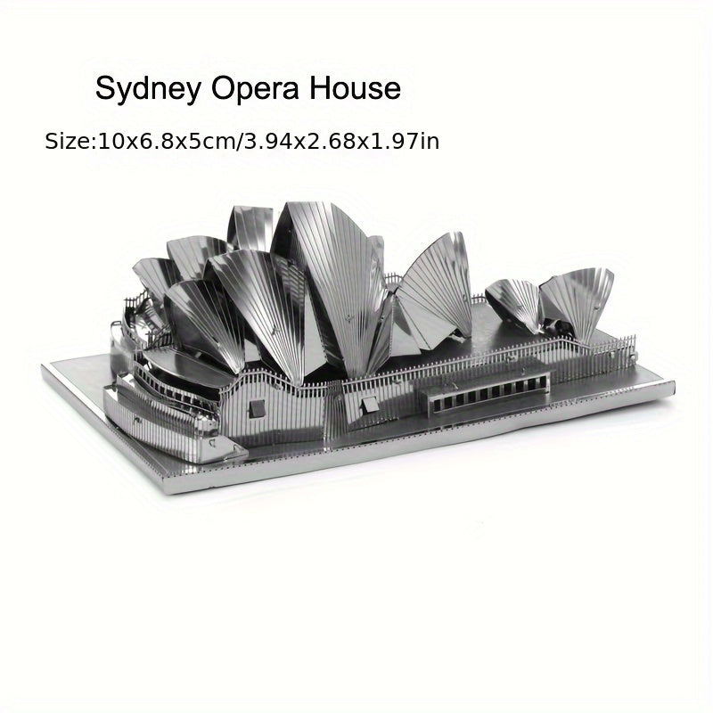 3D Metal Puzzle Notre Dame De Paris Castle Model Gift