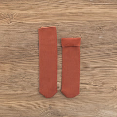 5 Pairs Women's Fuzzy Thermal Mid Tube Floor Socks
