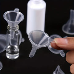 10 Mini Plastic Funnels for Liquid Lab Supplies