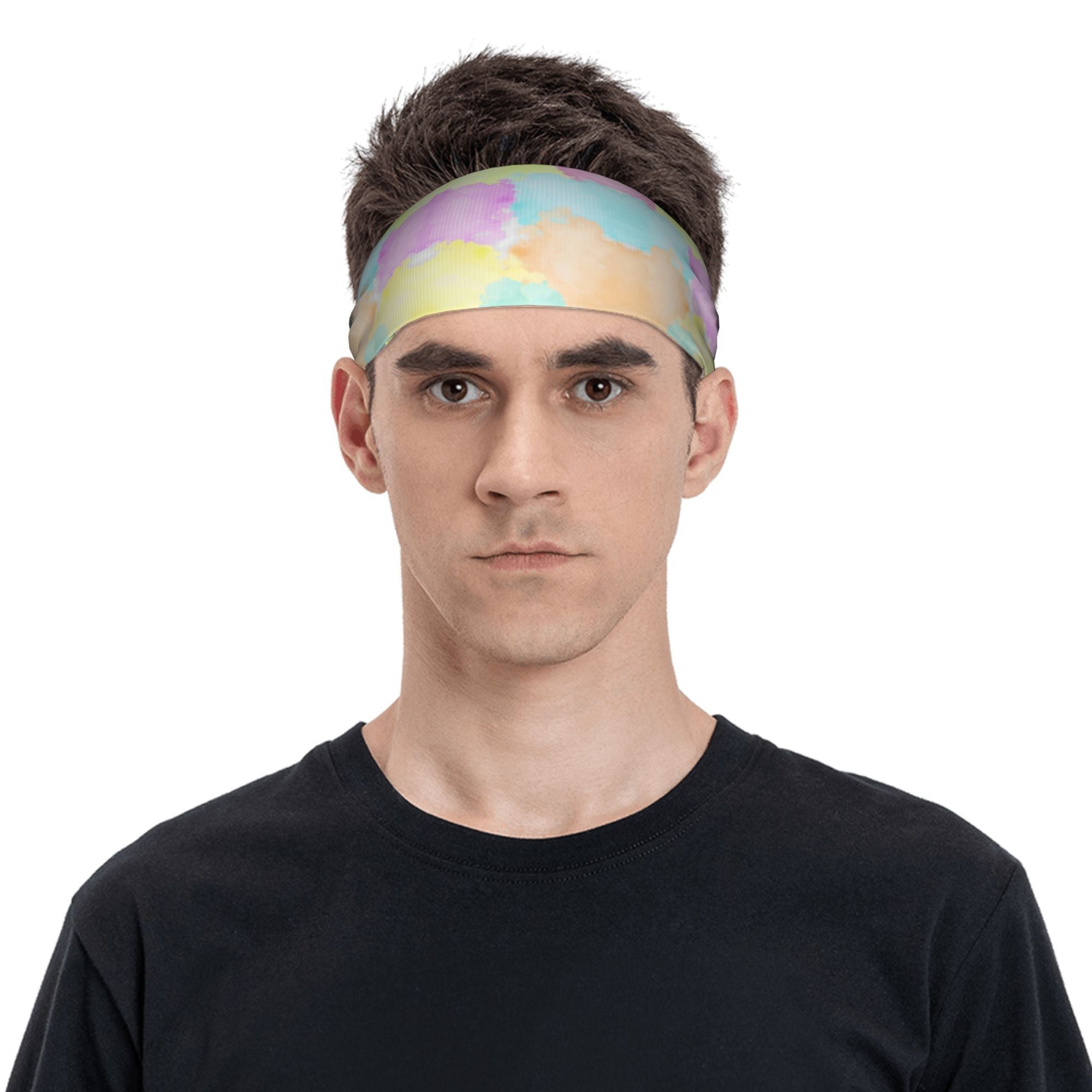 Rainbow Colorful Headband for Sport & Casual Outfits