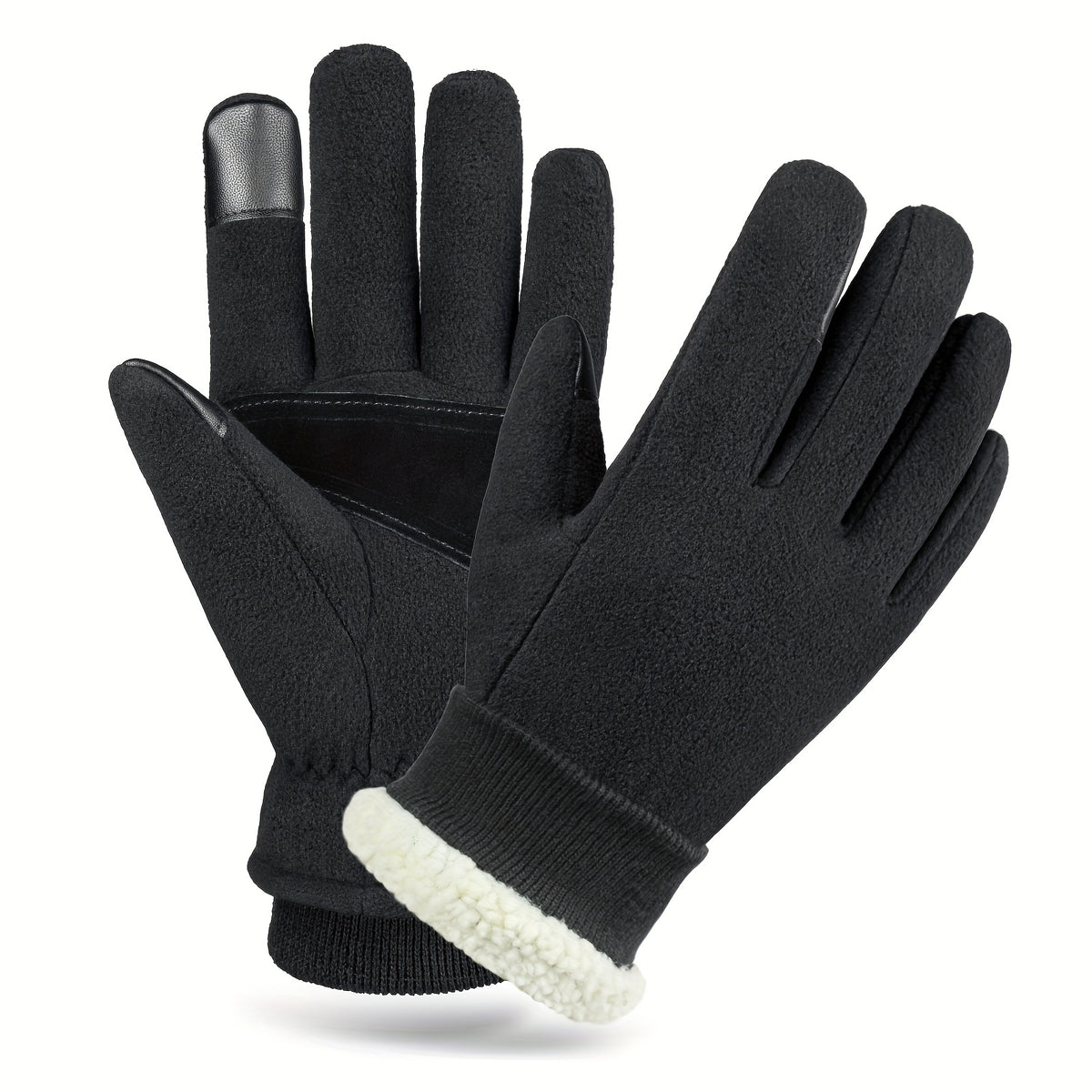 Thick Fleece Lining Touch Screen Gloves Winter Warm Outdoor Cycling Gloves