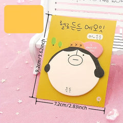 3pcs Cartoon Sticky Notes For Students & Office Workers