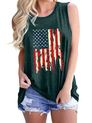 Graphic Sleeveless T-Shirt Women's Casual Top