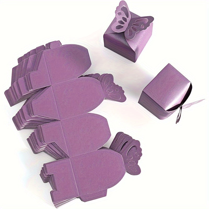 10pcs Pearlescent Paper Butterfly Decorations