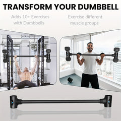 Dumbbell to Barbell Converter for 90 KG Sets