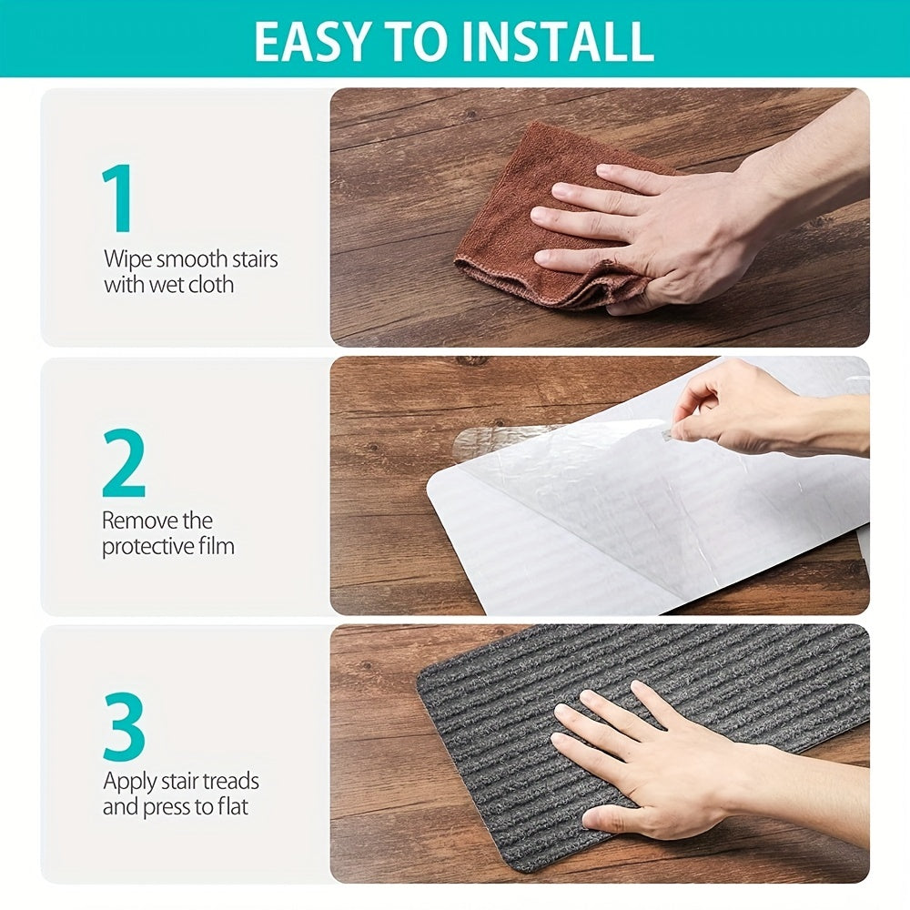15pcs Stair Non Slip Rugs 20.32 x 76.2 cm