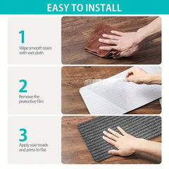 15pcs Stair Non Slip Rugs 20.32 x 76.2 cm
