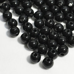 500pcs 4mm 20mm Round Solid Energy Beads Small Hole for Jewelry Making