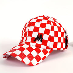 Plaid Baseball Cap Lightweight Adjustable Sun Hats Unisex Casual Dad Hats