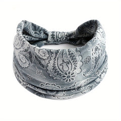 Retro Paisley Pattern Headband Boho Style Hair Band