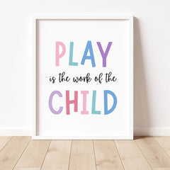 Child Play Therapy Montessori Poster