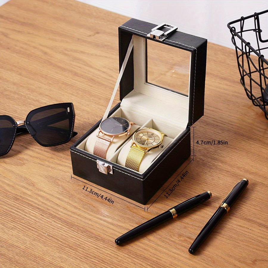 Watch Storage Box Display Case PU Leather 2 6 10 12 Digits