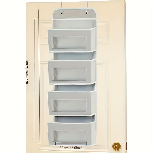 Over the Door Fabric Storage Organizer Gray
