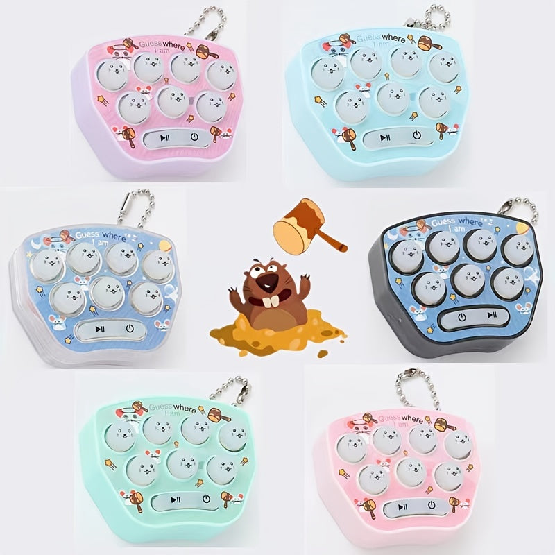 Pocket Mini Whack a mole Game Console with Keychain