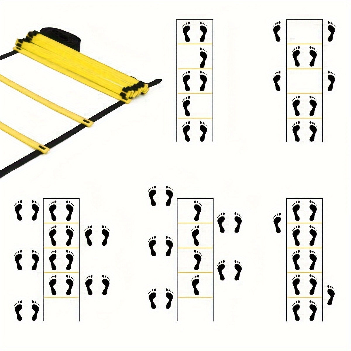 Speed & Agility Training Set - 12 Rung Ladder, Disc Cones, Hurdles