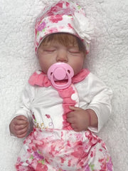 Genesis Painted Girl Bebe Reborn Dolls With Rooted Brown Hair