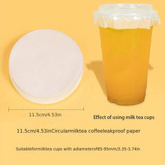 100pcs Beverage Sealing Cups for Coffee Juice Cold Drinks