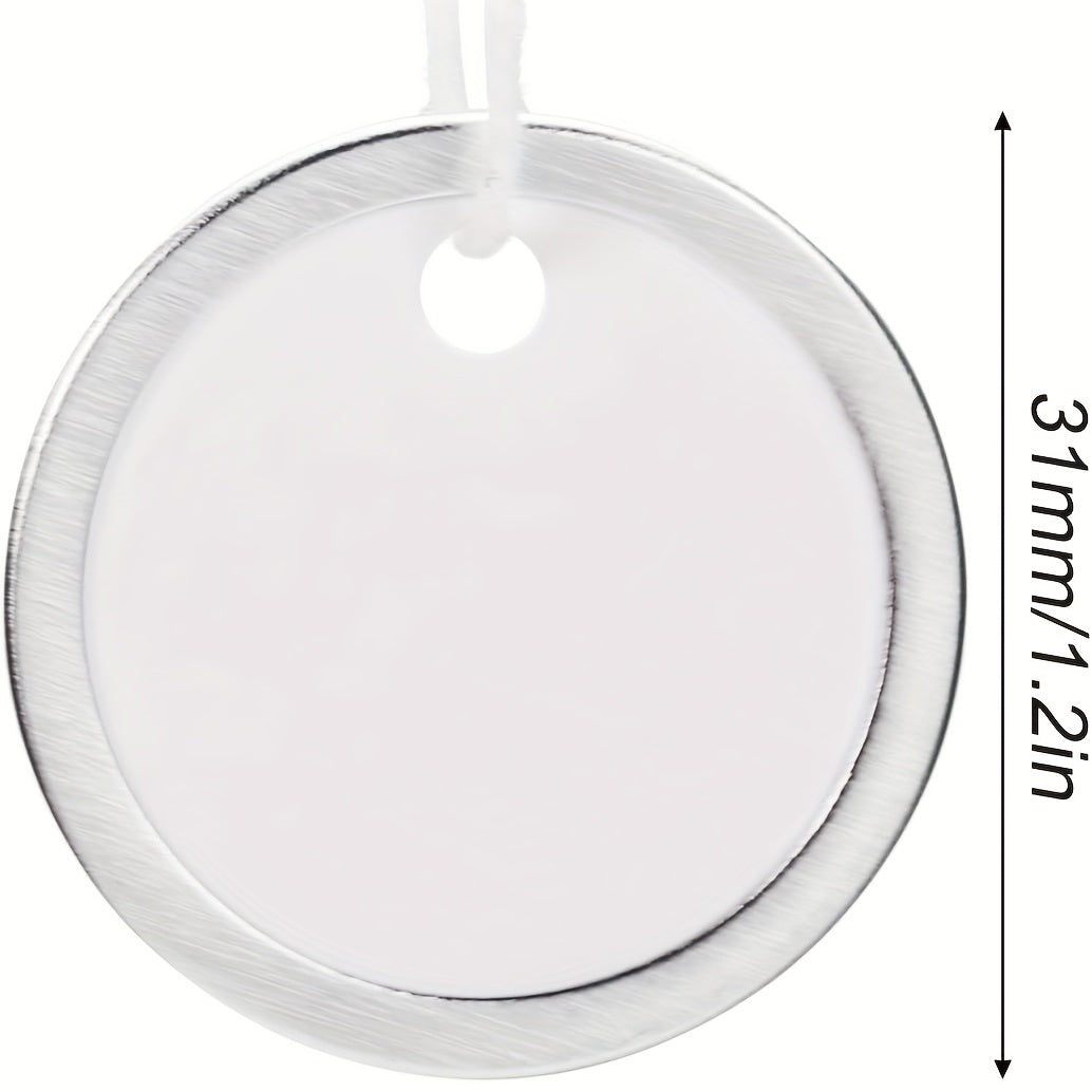 100pcs Metal Rim Key Tags Round Paper Blank Tags