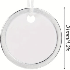 100pcs Metal Rim Key Tags Round Paper Blank Tags