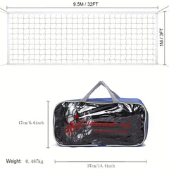 Foldable Volleyball Net Standard Size Indoor/Outdoor Use