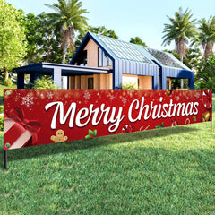 Outdoor Merry Christmas Banner 304.8x50.8 cm for Party Decorations
