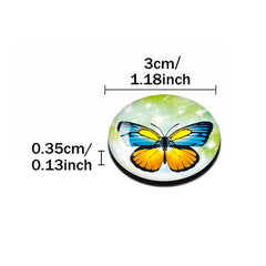 30 Colorful Butterfly Fridge Magnets 3D Magnetic Stickers Kitchen Decoration