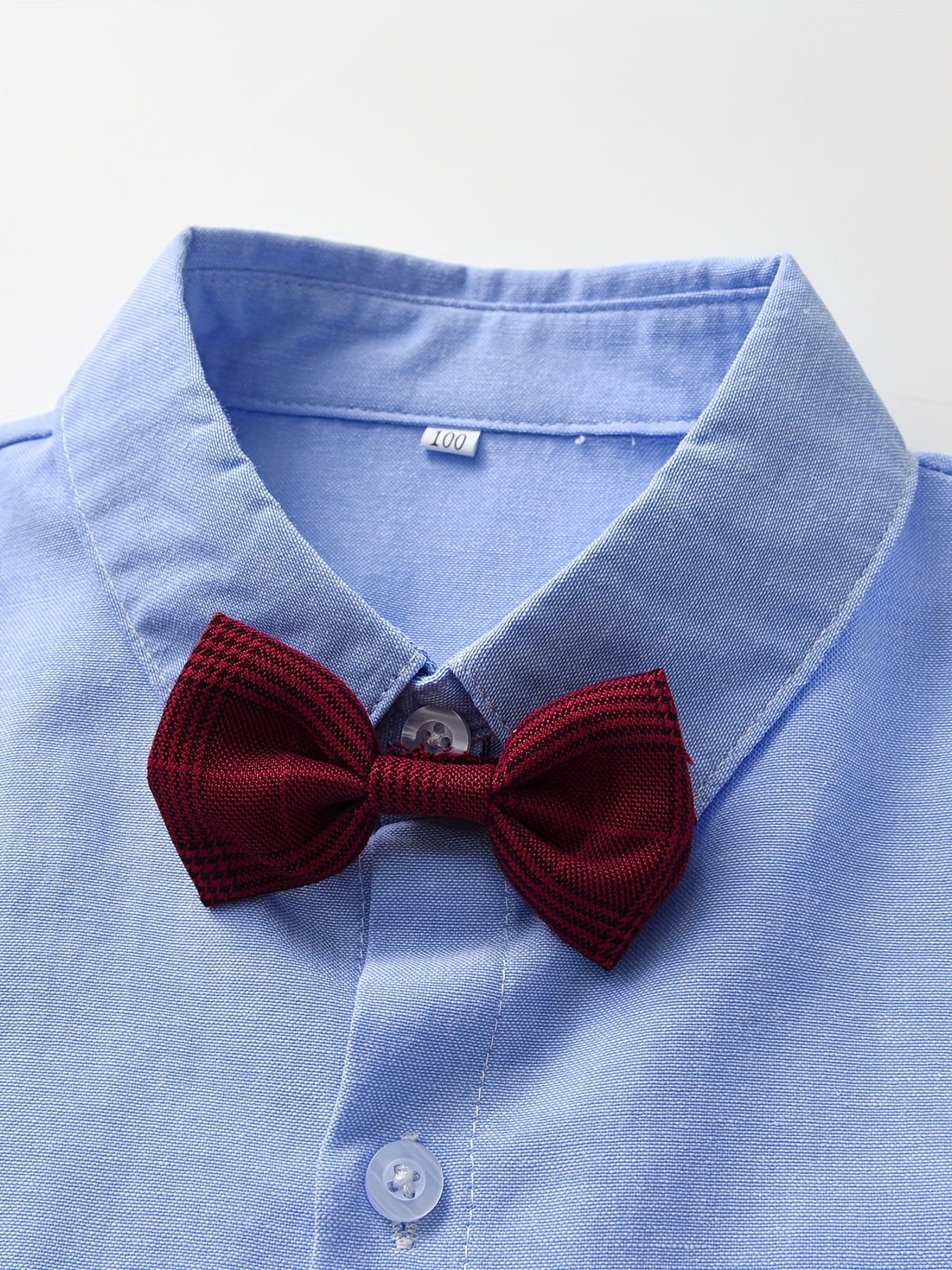 3pcs Baby Boys Bowtie Shirt & Vest & Pants Gentleman Set