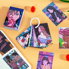 50pcs Galaxy Girl Decorative Stickers Scrapbooking Stick Label Diary Album