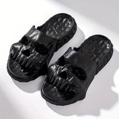 Men's Skull Slides Non Slip Comfortable Quick Dry Indoor Outdoor Summer