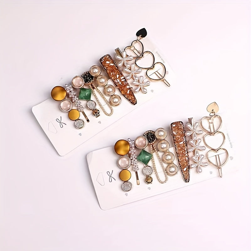 Faux Pearl Hair Clip Set for Prom Party Hair Accessory