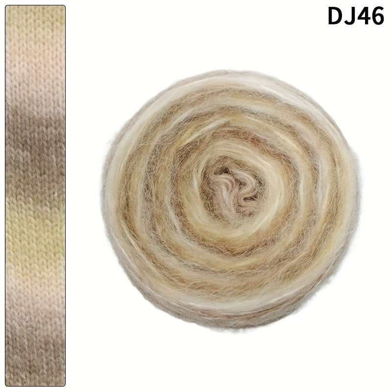 Gradient Spray Wool Thread for Scarves Hats Clothing