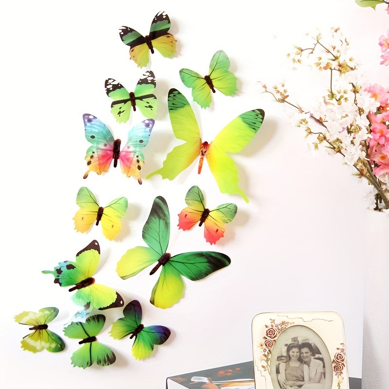12pcs 3D Butterfly Wall Stickers Self Adhesive Room Decor