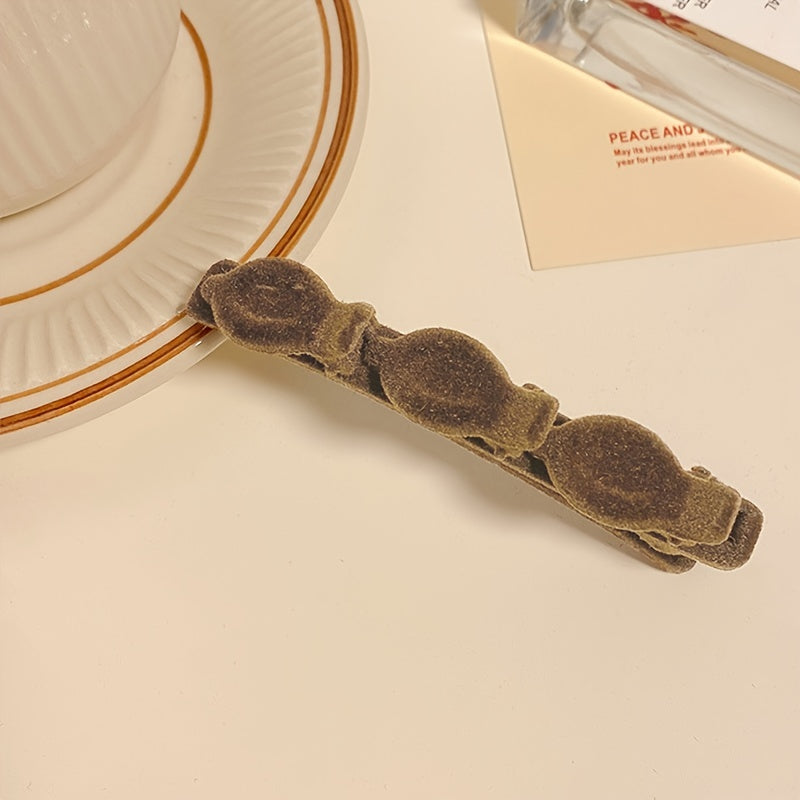 Velvet Hair Clip Braided Side Clip Women Hair Accessories Barrette