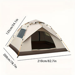 Automatic Camping Tent for 2-4 People Sunscreen & Rainproof