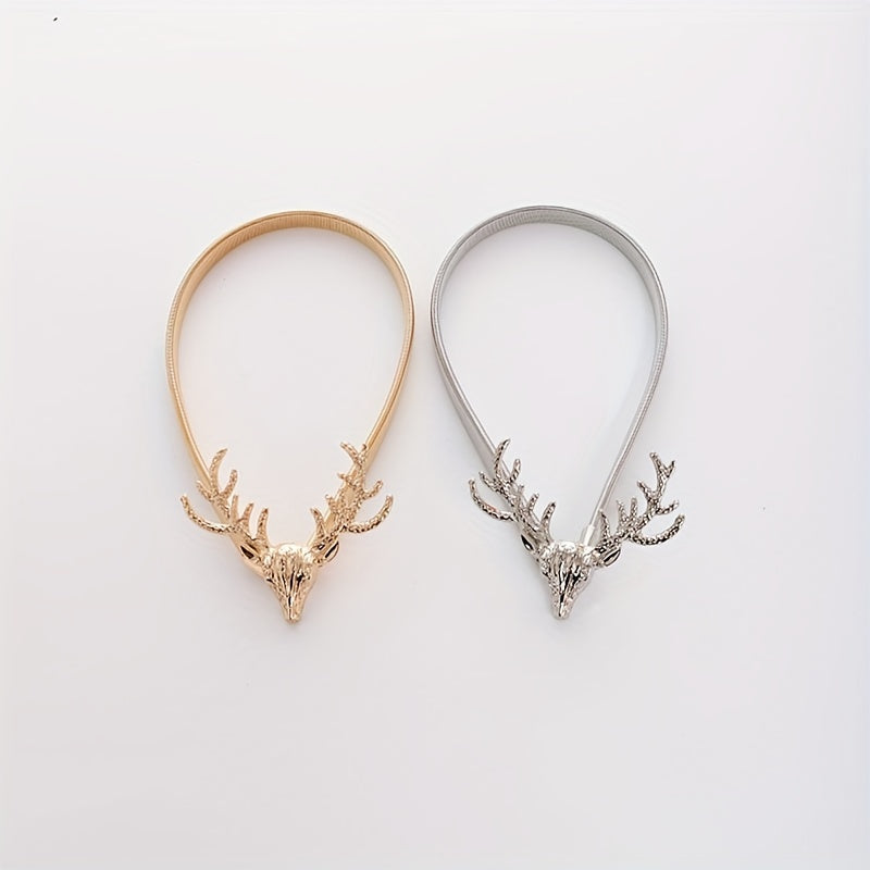 Deer Horn Curtain Buckle Stretchy Rope Tieback