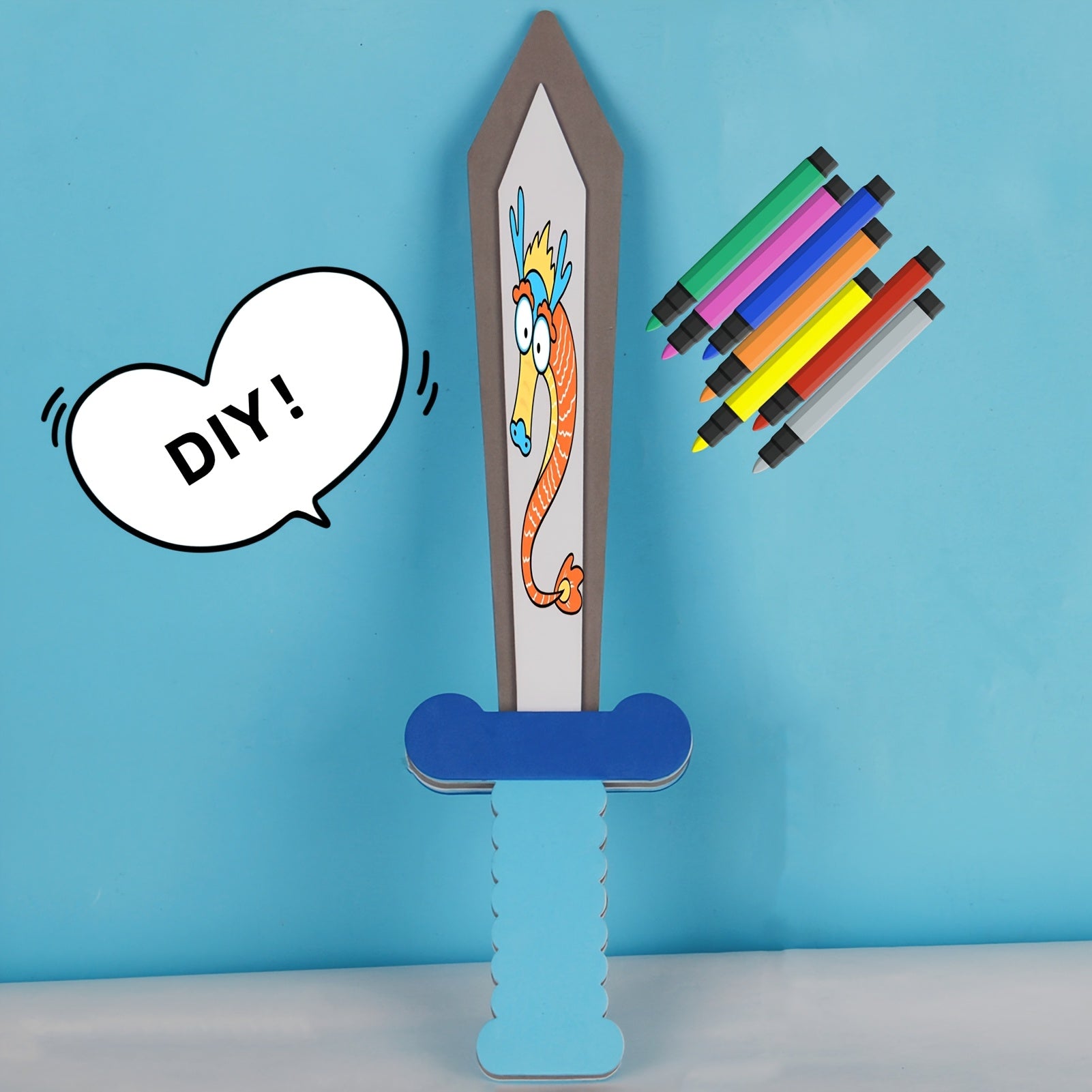 Soft Foam Toy Sword for Stage Props Role Playing Parties Birthday