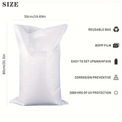 10pcs Empty Woven Polypropylene Sandbags UV Protection