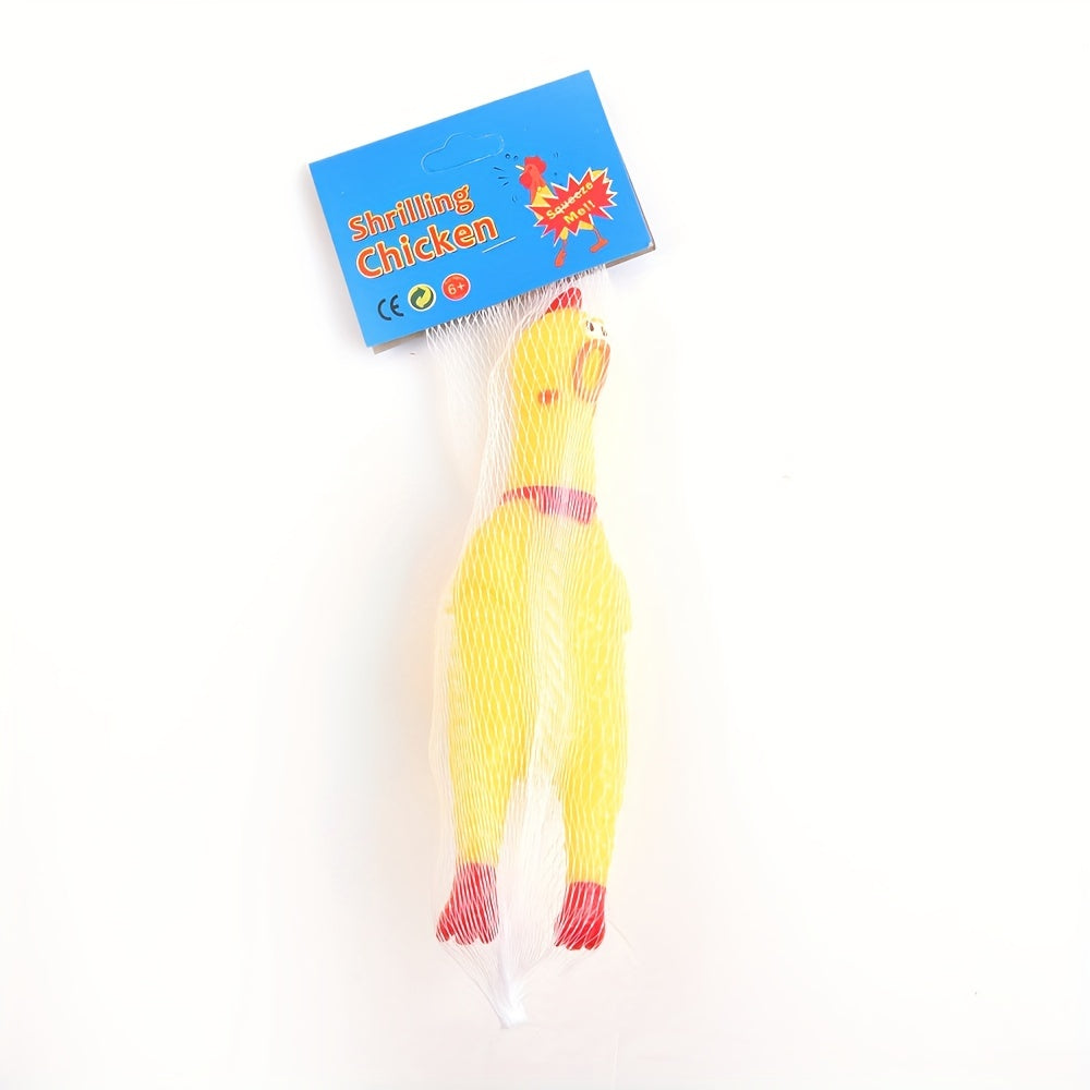 Screaming Chicken Sound Toy Rubber Bite Chew Dog Toy