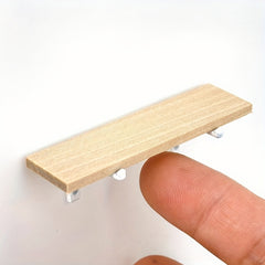Mini Wooden Wall Shelf Model DIY Dollhouse Decor Props