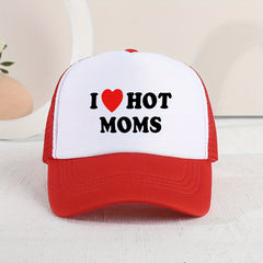 Hot Moms Baseball Cap Mesh Trucker Hat Adjustable Sunscreen Dad Hat