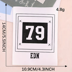 1pc Woven Label Printing 79 Digital Patch Clothing Hat Accessories DIY