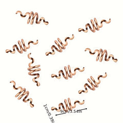 Dreadlock Hair Ring Boho Style Coils Gold Spiral Hair Ring Hair Styling Tool