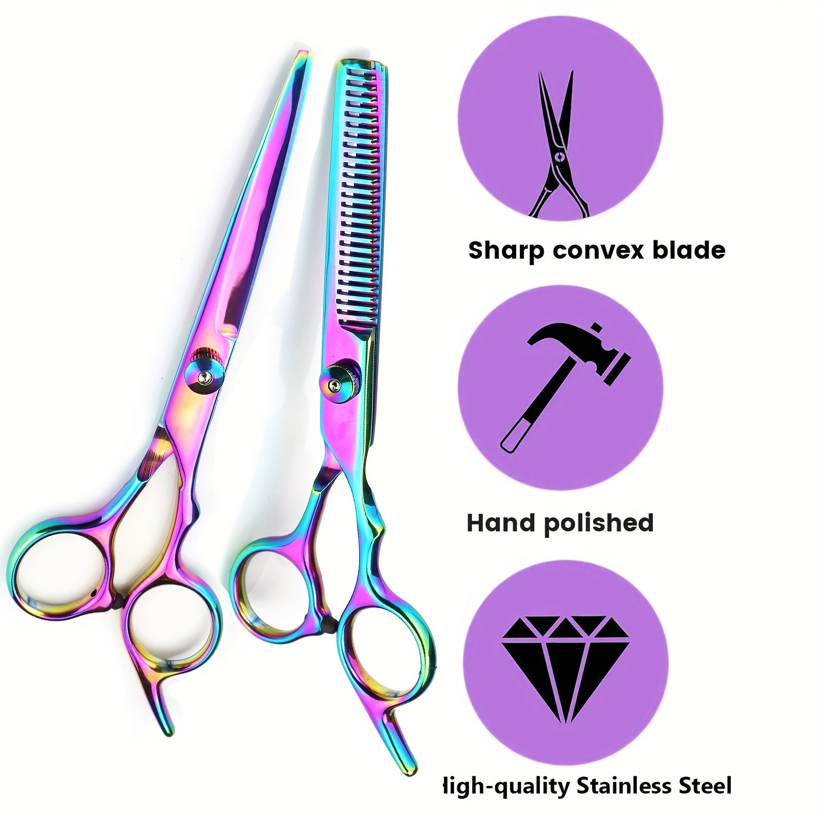 Professional Hair Cutting Scissors Set With Thinning Shears