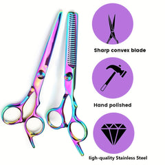 Professional Hair Cutting Scissors Set With Thinning Shears