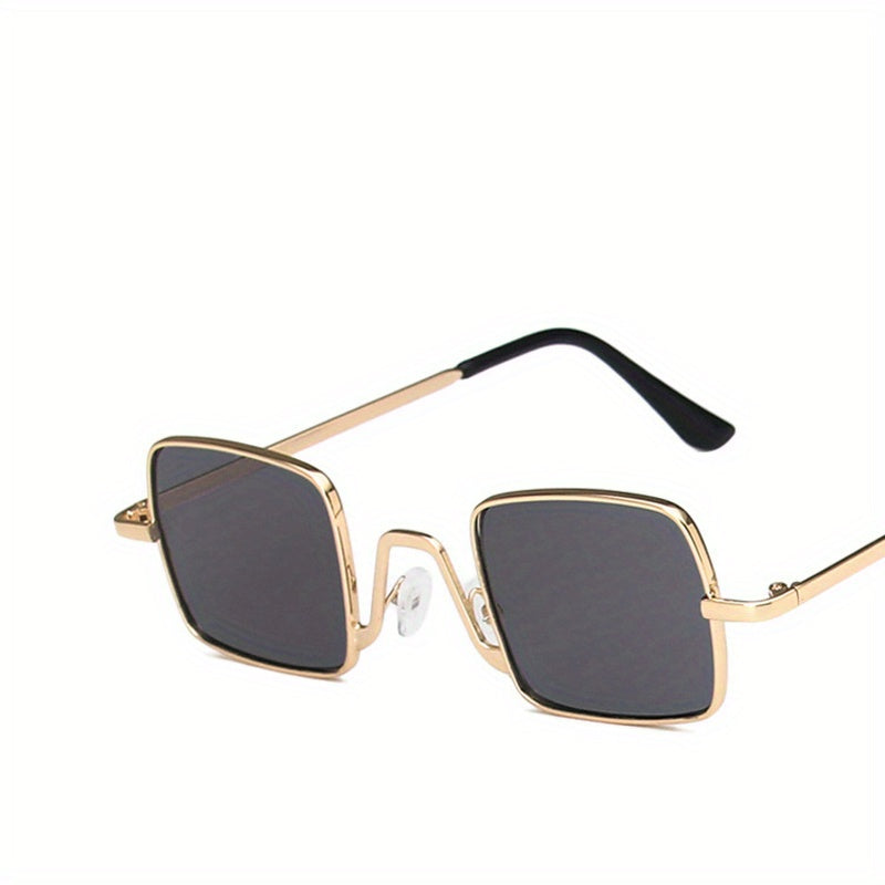 Square Metal Frame Kids Sunglasses for Boys and Girls