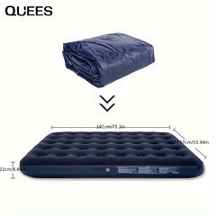 Inflatable Mattress with 2 Pillows - Portable Air Bed for Home and Camping